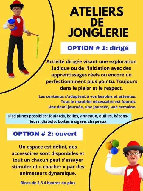Atelier e jonglerie